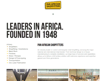 Tablet Screenshot of panafricanshopfitters.co.za